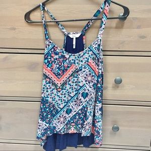 Sweet Blue Paisley Tank Top from Kiva